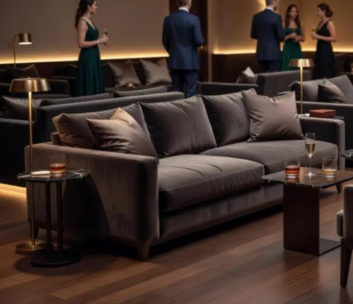 Prywatna strefa lounge dla gości VIP